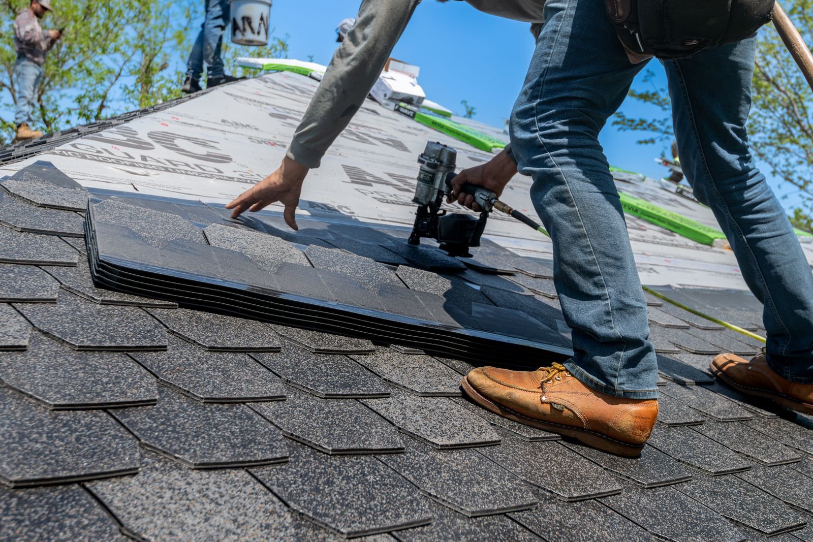 Roofing works