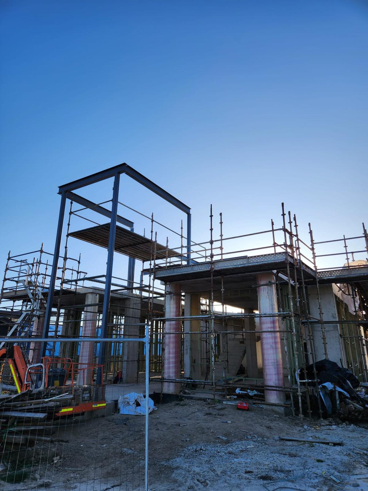 QACO construction and roofing project
